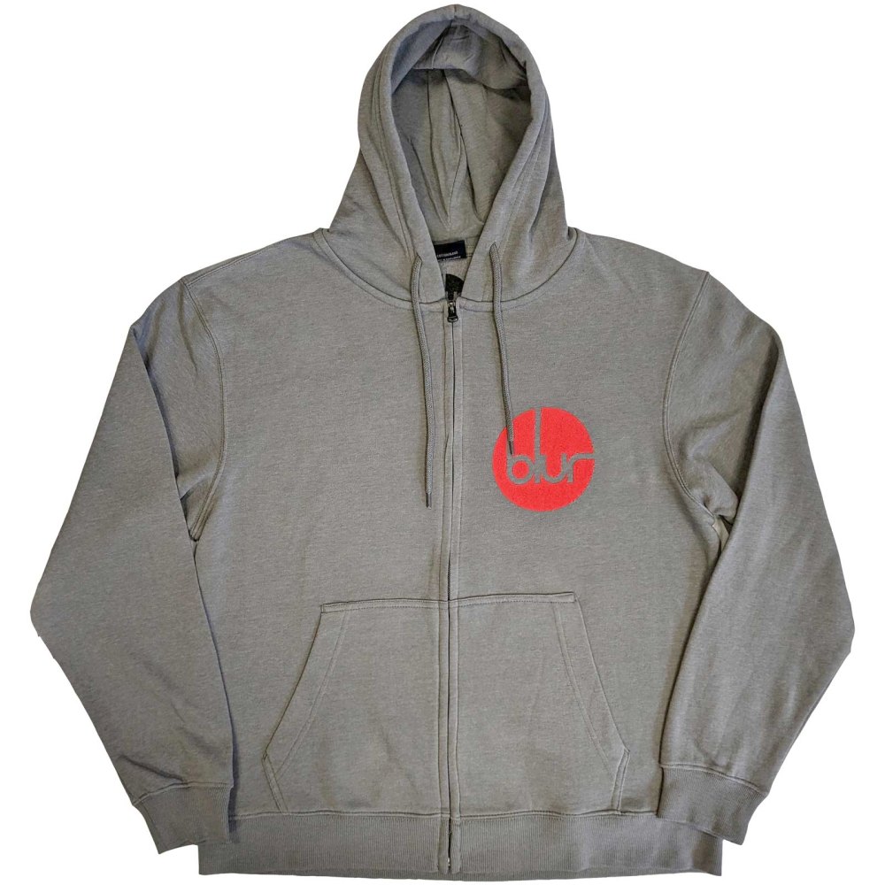 Blur - Circle Logo Vest met capuchon - Grijs